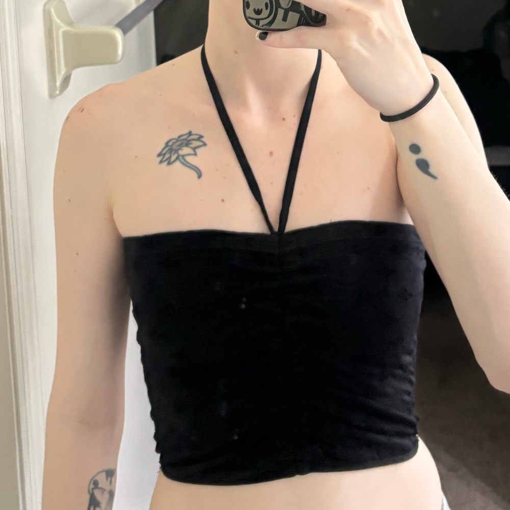 Black Halter Top